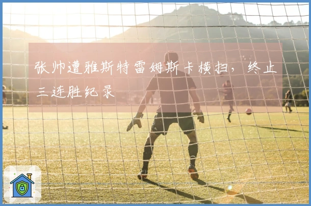 张帅遭雅斯特雷姆斯卡横扫，终止三连胜纪录